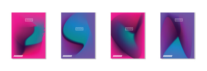 collection of abstract backgrounds with beautiful gradation colors, colorful backgrounds for poster flyer banner backdrop.vertical banner.cool fluid background vector illustration.