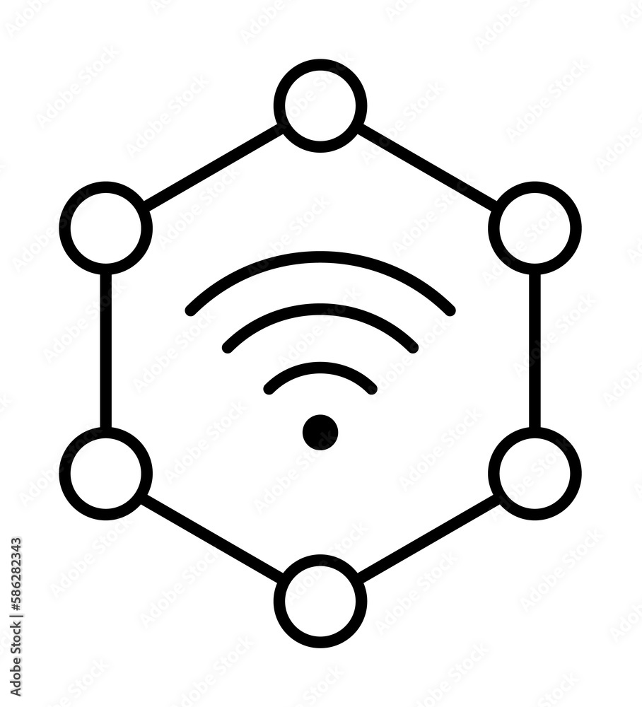 Aufkleber internet technology icon. element of internet technology icon for mobile concept and web apps. thin 