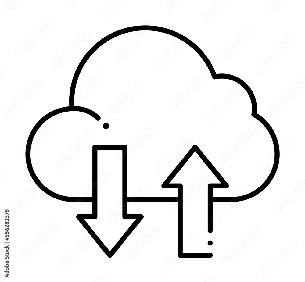 Poster synchronization, internet technology icon. element of internet technology icon for mobile concept an