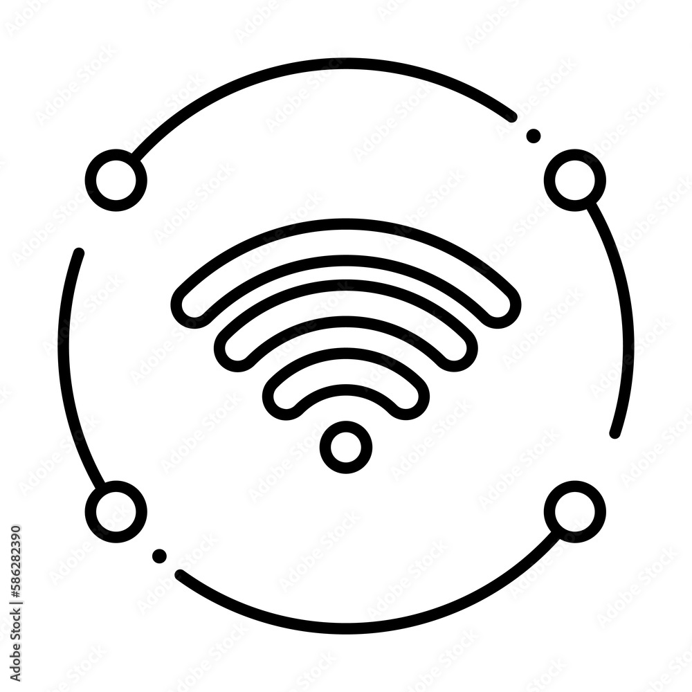 Aufkleber wifi, internet technology icon. element of internet technology icon for mobile concept and web apps.