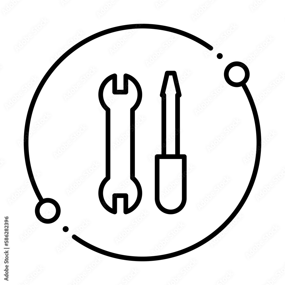 Aufkleber tools, internet technology icon. element of internet technology icon for mobile concept and web apps