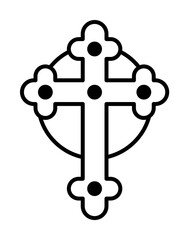 saint Patrick, cross, Ireland icon. Element of Ireland culture icon. Thin line icon for website design and development, app development. Premium icon