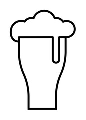 beer, black beer, Ireland icon. Element of Ireland culture icon. Thin line icon for website design and development, app development. Premium icon