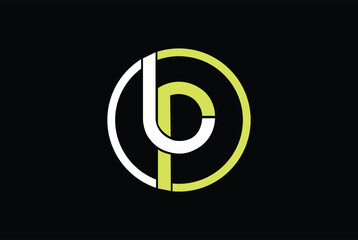 Initial lp letter logo with creative modern business typography vector template. Creative abstract letter pl logo design with border.