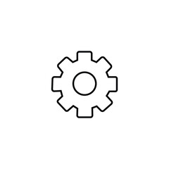 Cog vector icon, setting symbol. Modern, simple flat vector illustration for web site or mobile app