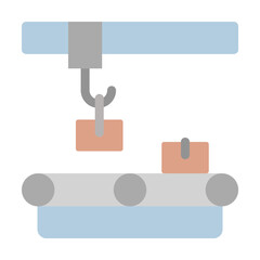 Assembly line, manufacturing icon. Simple line, outline elements of production icons for ui and ux, website or mobile application