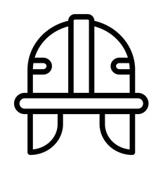 Helmet, manufacturing icon. Simple line, outline elements of production icons for ui and ux, website or mobile application