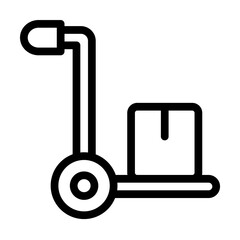 Freight, manufacturing icon. Simple line, outline elements of production icons for ui and ux, website or mobile application