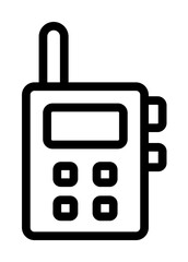 Walkie Talkie, manufacturing icon. Simple line, outline elements of production icons for ui and ux, website or mobile application