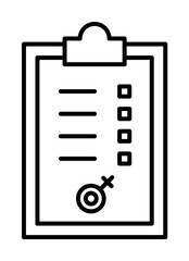 Test, file, pregnant icon. Element of maternity culture. Thin icon for website design and development, app development. Premium icon