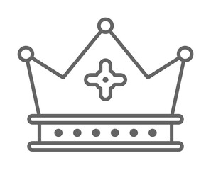 Medieval, crown icon. Element of medieval period icon. Thin line icon for website design and development, app development. Premium icon