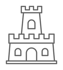 Medieval, castle icon. Element of medieval period icon. Thin line icon for website design and development, app development. Premium icon