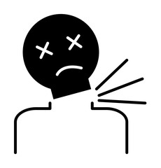 kill man die icon. Element of harmful things icon for mobile concept and web apps. Detailed kill man die icon can be used for web and mobile