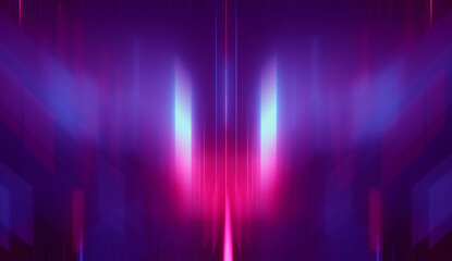 Abstract neon lines light effect texture, blue purple  colours , dark, wallpaper 
