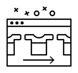 Web page icon. Element of online shopping icon