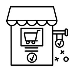 Commerce shopping product icon. Element of online shopping icon