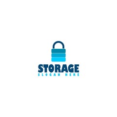 Self storage icon logo design isolated on white background