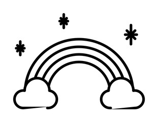 Patrick day, rainbow, cloud, atmospheric, spectrum icon. Element of Patrick day for mobile concept and web apps illustration. Thin line icon for website design and development