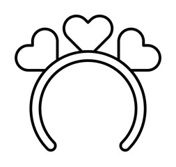 clover, costume, headband icon. Element of Patrick day for mobile concept and web apps illustration. Thin line icon for website design and development, app development