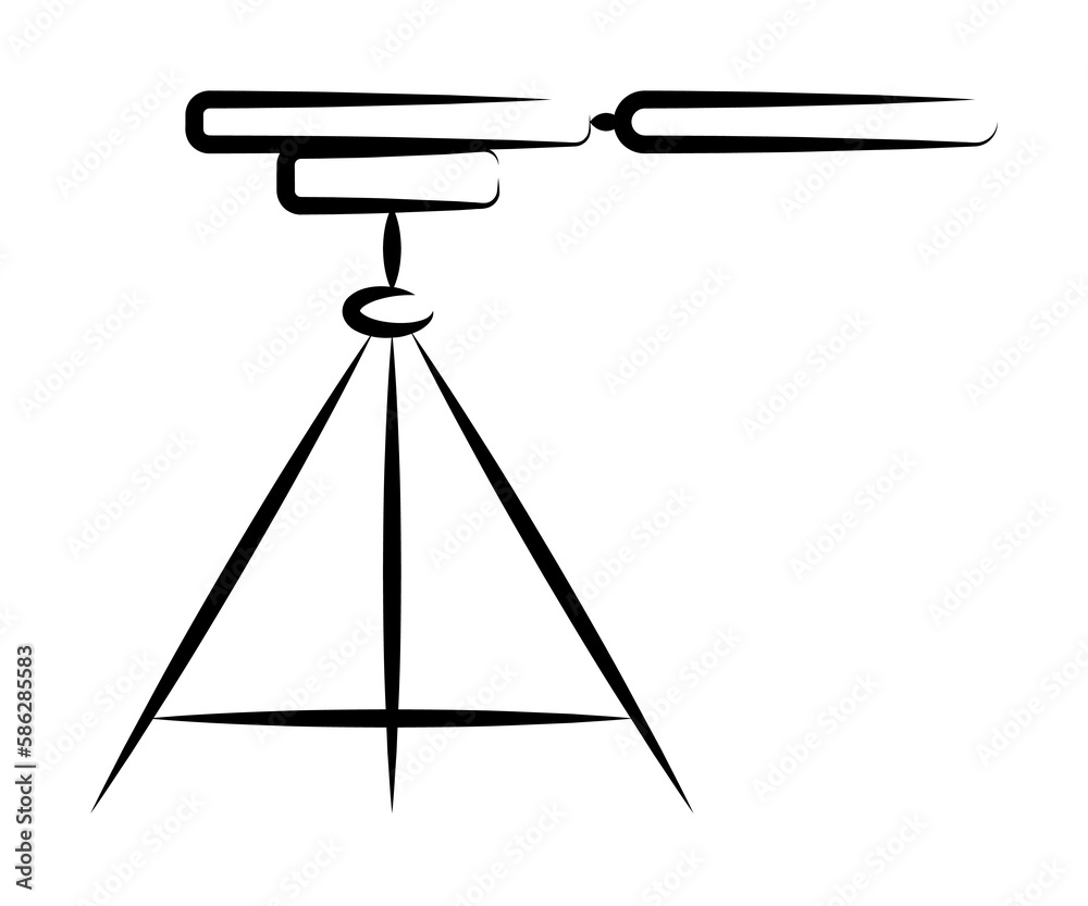 Aufkleber tripod for camera outine logo style icon. element of photo icon for mobile concept and web apps. out