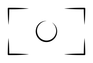 photo fraime outine logo style icon. Element of photo icon for mobile concept and web apps. Outline photo fraime icon can be used for web and mobile