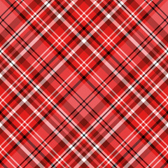 Seamless pattern in unusual red and warm pink colors for plaid, fabric, textile, clothes, tablecloth and other things. Vector image. 2