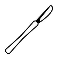 blade icon. Element of plastic surgery icon for mobile concept and web apps. Thin line blade icon can be used for web and mobile