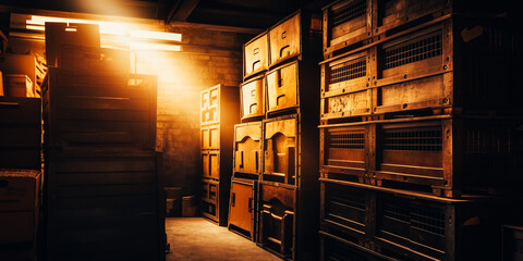 Old Garage Storage Boxes