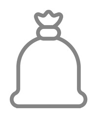 Bag, plastic, rubbish line icon. Element of pollution icon