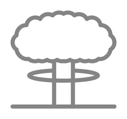 Explosion line icon. Element of pollution icon