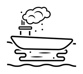 tanker, oil, ship icon. Element of earth pollution icon for mobile concept and web apps. Detailed tanker, oil, ship icon can be used for web and mobile
