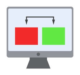 financial program colored icon