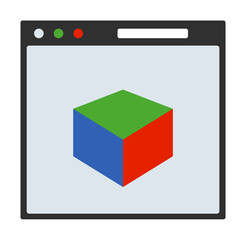 3d program colored icon