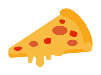 pizza colored illustration. Element of colored food icon for mobile concept and web apps. Detailed pizza icon can be used for web and mobile