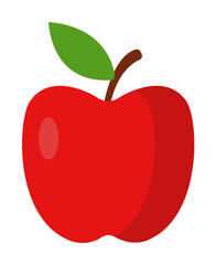 Apple colored illustration. Element of colored food icon for mobile concept and web apps. Detailed Apple icon can be used for web and mobile