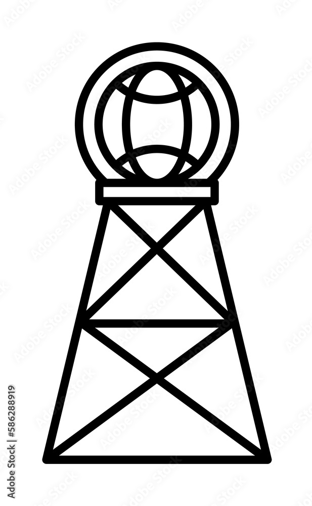 Aufkleber antenna, communication icon. element of robotics engineering for mobile concept and web apps icon. t