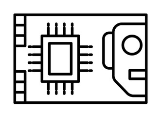 engineering, pcb icon. Element of robotics engineering for mobile concept and web apps icon. Thin line icon for website design and development, app development. Premium icon
