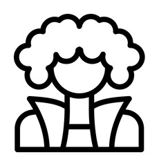 Musician icon. Simple line, outline elements of rock n roll icons for ui and ux, website or mobile application