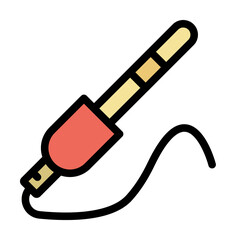 Sound, usb icon. Simple color with outline elements of rock n roll icons for ui and ux, website or mobile application