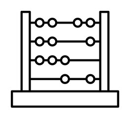 Abacus school counting icon. Element of school