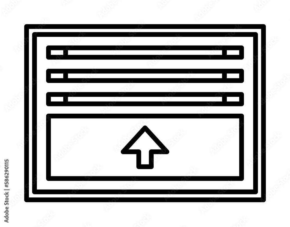 Aufkleber smart shade icon. element of smart house icon for mobile concept and web apps. thin line smart shade
