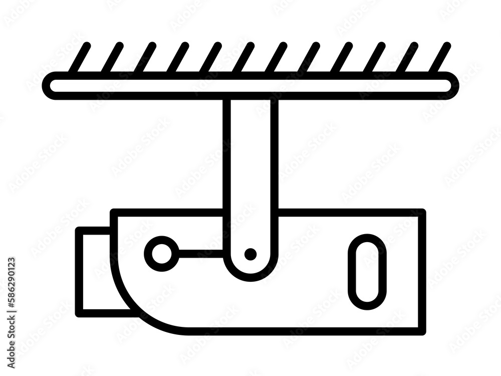 Aufkleber smart security camera icon. element of smart house icon for mobile concept and web apps. thin line s