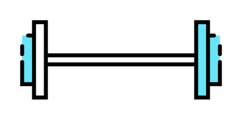 Dumbbell, gym, fitness, sport icon. Element of color sport icon. Premium quality graphic design icon. Signs and symbols collection icon for websites, web design, mobile app