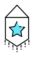 Pennant, soccer, sport icon. Element of color sport icon. Premium quality graphic design icon. Signs and symbols collection icon for websites, web design, mobile app