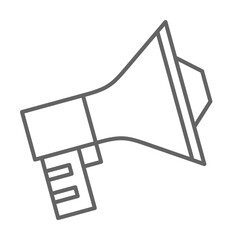 Megaphone icon. Element of swimming poll thin line icon
