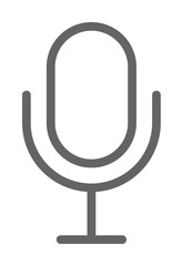 Theatre mic icon. Element of theatre icon. Thin line icon for website design and development, app development. Premium icon