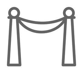 Red carpet, theatre icon. Element of theatre icon. Thin line icon for website design and development, app development. Premium icon