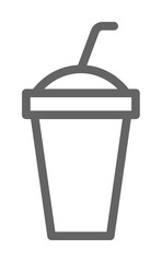 Drink cup, theatre icon. Element of theatre icon. Thin line icon for website design and development, app development. Premium icon