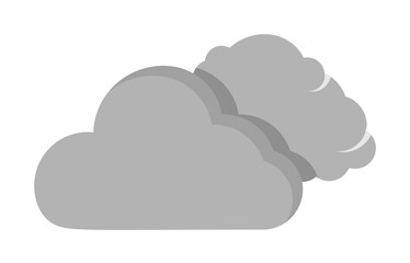 Cloud swarm icon. Simple line, outline of two color weather icons for ui and ux, website or mobile application