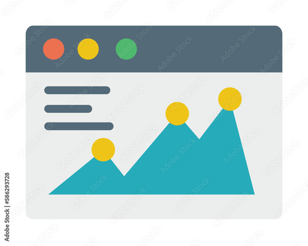 Aufkleber browser, web site, chart icon. simple color elements of internet explorer icons for ui and ux, websi